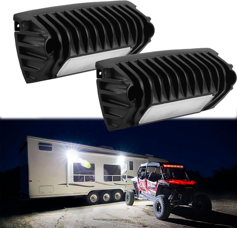 Chelhead RV Lights Exterior, 12V RV Porch Light Aluminum Low Current Led Scene Lighting Compatible with RV Outdoor Camper Trailers Truck Porches Towing 5th Wheels Utility Vehicles - Image 1